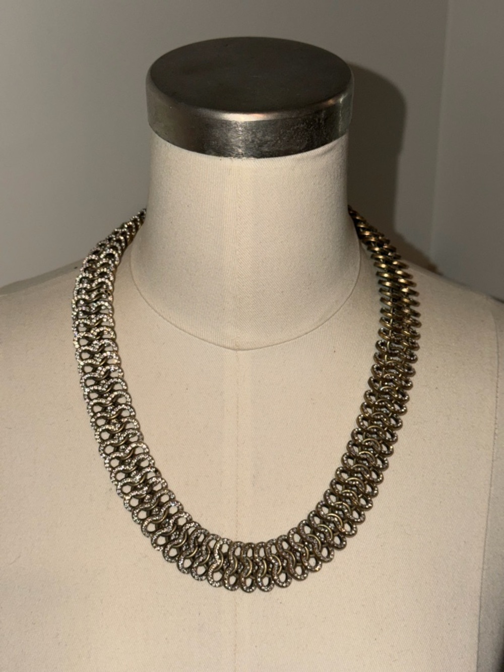 J.Crew Pavé Link Chain Necklace